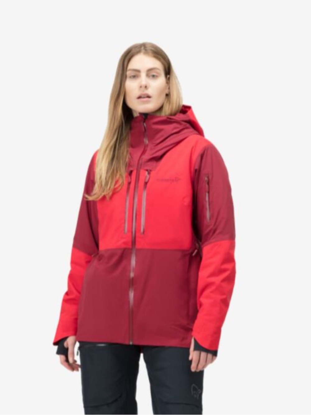Norrona Lofoten GTX Thermal 100 Red Ski Jacket Women’s Size S